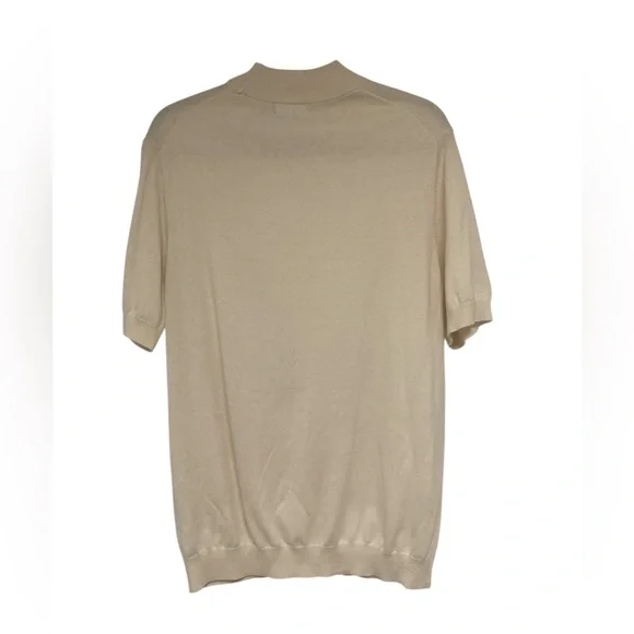 Paul Fredrick Men's Beige Crewneck Sweater GUC L - Picture 2 of 5